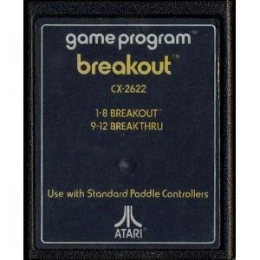 Atari Breakout Game 2600 Vintage 1970's